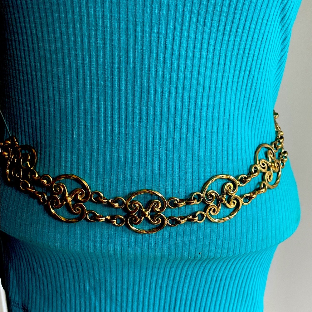 Gold tone Chain Belt  up to 33 "